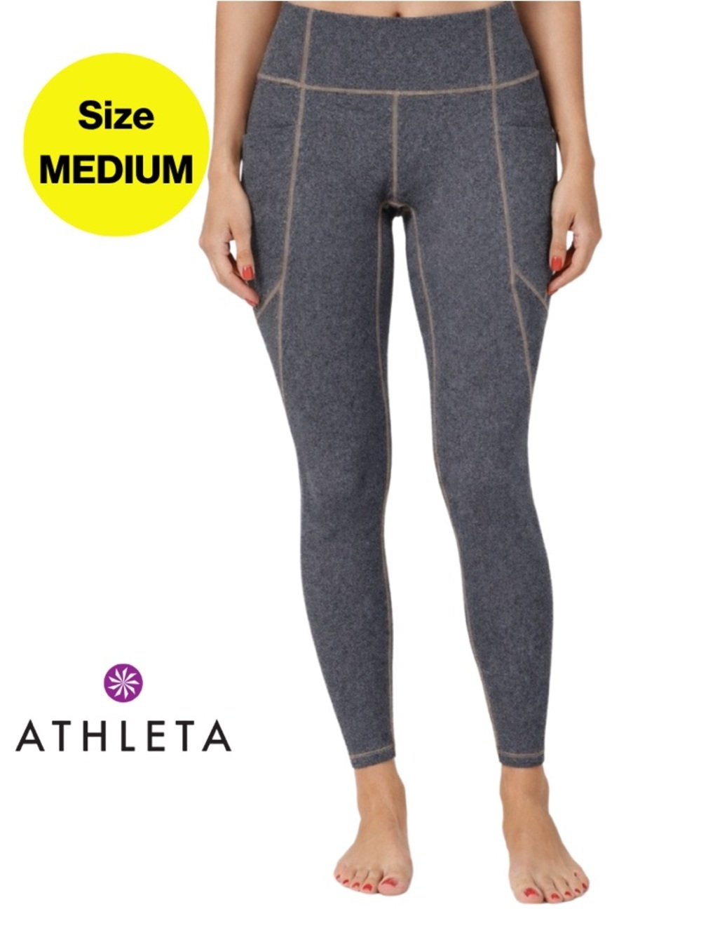 ATHLETA 🩶 “Stash Pocket Salutation Tight” (Size Medium)